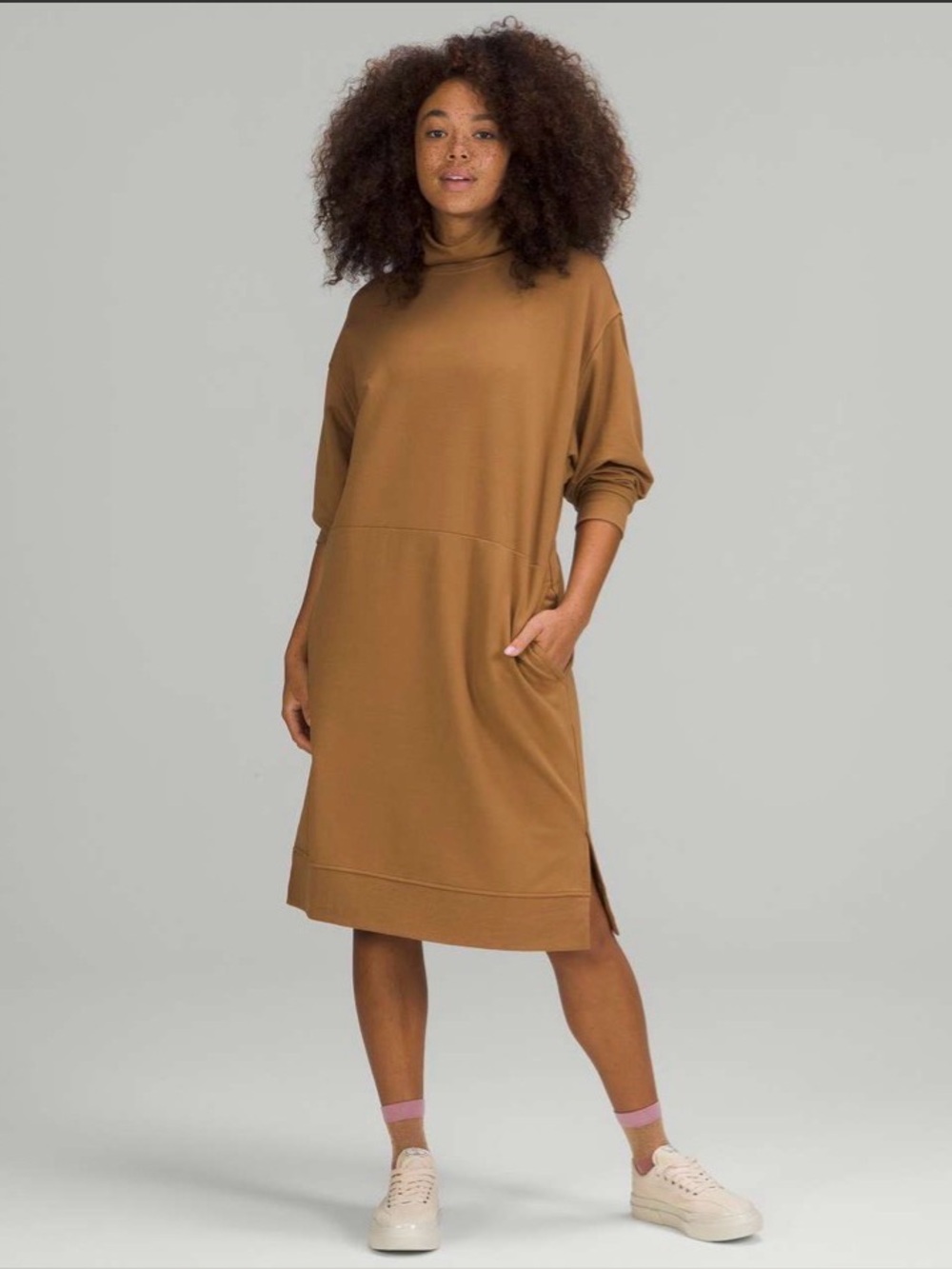 Lululemon Modal Fleece Funnel-Neck Dress